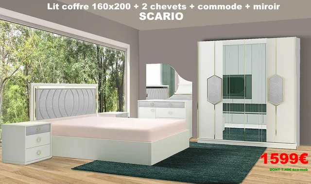  article chambre a coucher 5 elements scario 2182 php