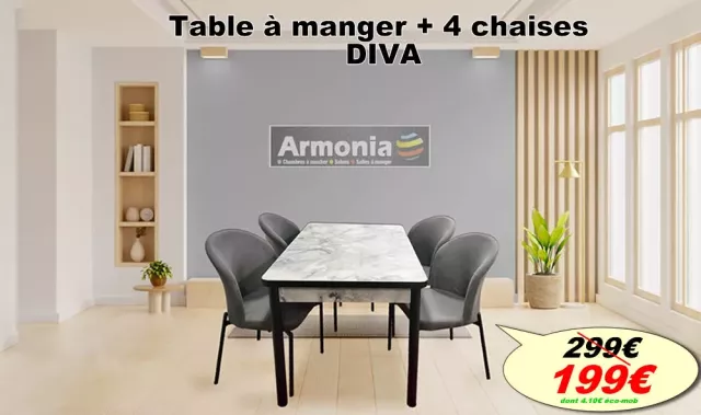  article table a manger 4 chaises diva 2357 php