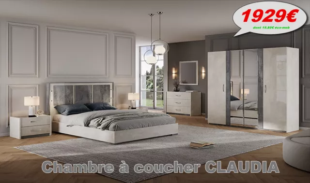  article chambre a coucher 6 elements claudia 2378 php